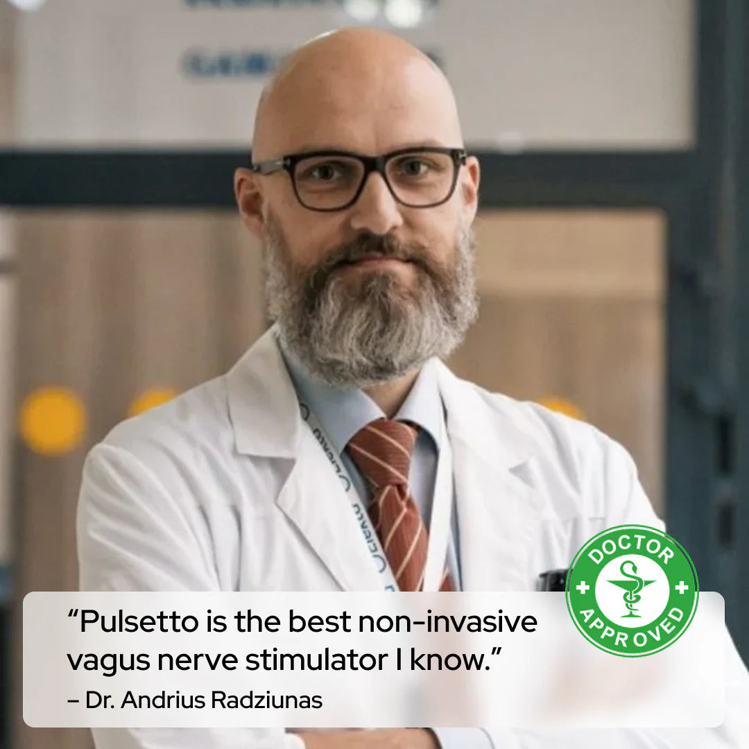 Buy Pulsetto vagus nerve stimulator: Help your body feel calm and sleep better in just 4 minutes a day
